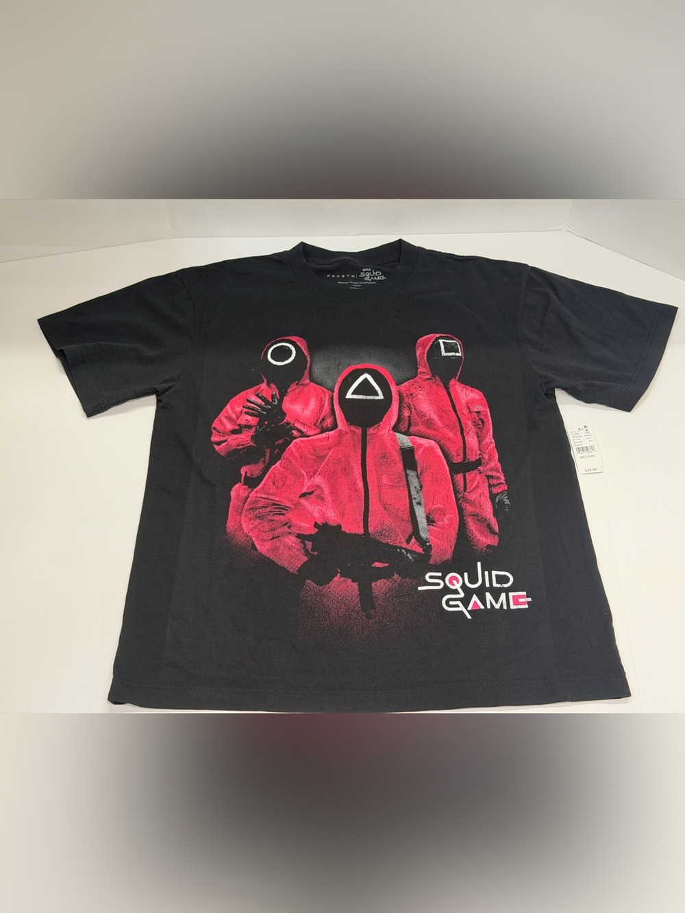 PacSun Black Men's Squid Games Short Sleeve T-Shirt Size Medium